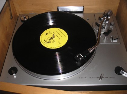 the disc on my turntable