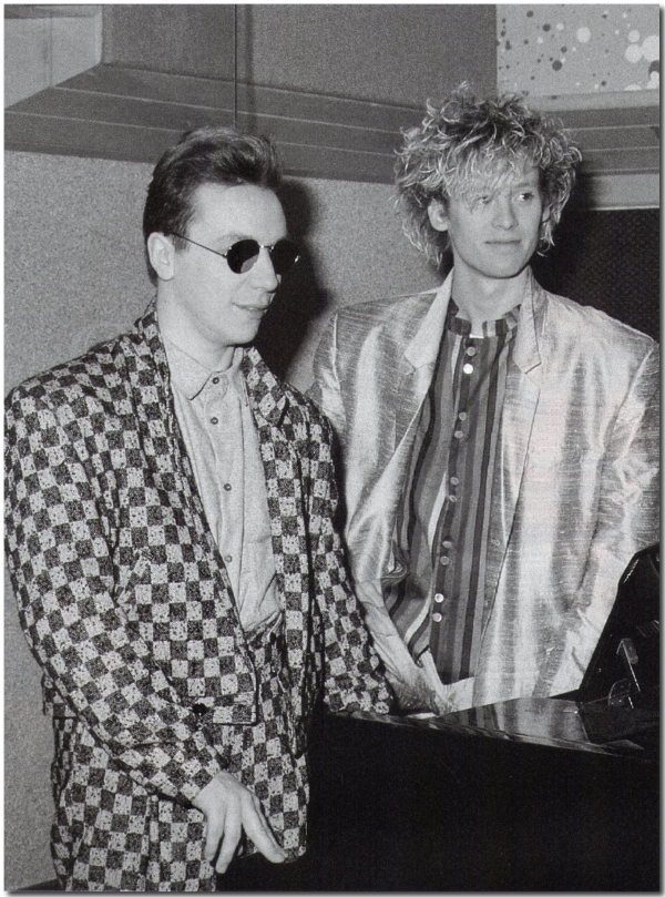 Steve and Nick in 1985