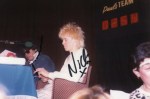Nick filming the BBC Show Pop Quiz with DJ Mike Read – April 21st 1984 (signed&nbsp;photo)