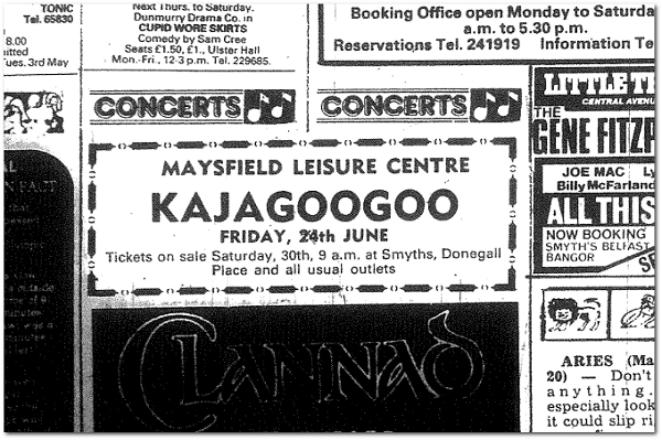 Newspaper Advert Belfast Telegraph